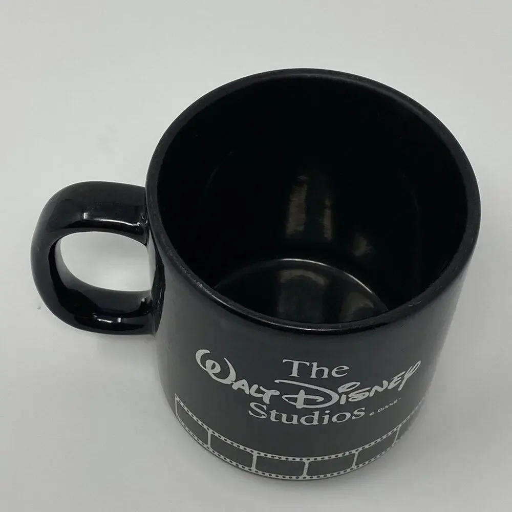Walt Disney Studios Vintage Black Directors Mickey Silhouette Ceramic Coffee Mug